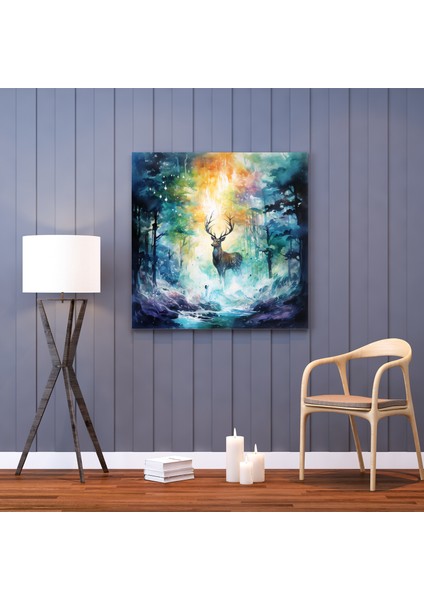 Büyüleyici Orman Gezgini Kanvas Tablo, 30 x 30 cm fiyatları