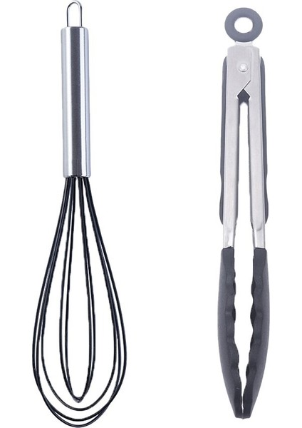 Yapışmaz Tencere Seti, Büyük Siyah + 9 Inç Kırmızı (Yurt Dışından)