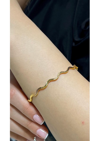 17 gr (Gram) Sarmal Çizgi Ajda Bilezik 22 Ayar Altın fiyatları