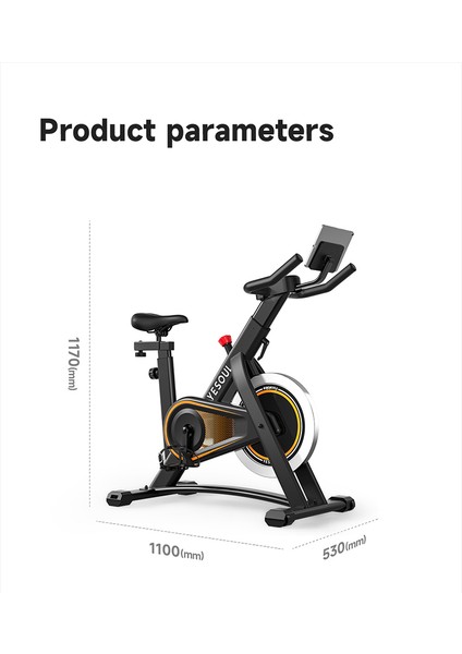 A1 Smart Spin Bike Kondisyon Bisikleti Siyah