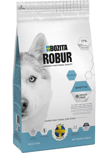 Robur Sensitive Tahılsız Geyik Etli Köpek Maması 11,5 kg