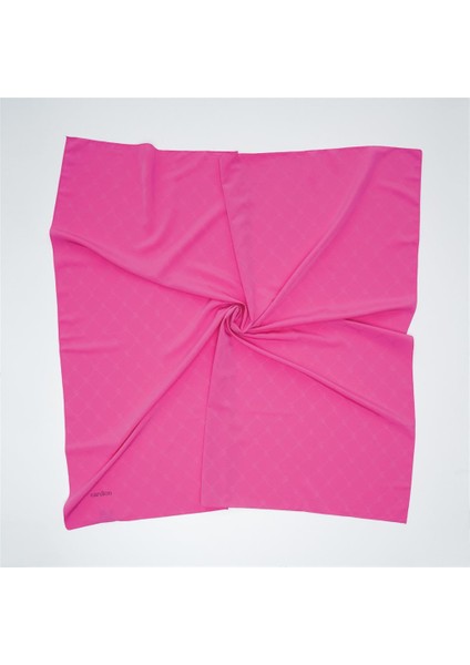 Capri Monogram Eşarp Fuşya