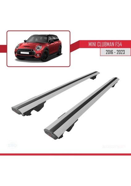 Mini Clubman 2016-2023 Arası ile Uyumlu Hook Model Anahtar Kilitli Ara Atkı Tavan Barı Gri fırsatları