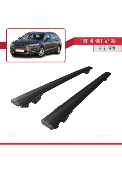 Ford Mondeo Sw / Estate 2014-2021 Arası Hook Model Anahtar Kilitli Ara Atkı Tavan Barı Siyah fırsatları