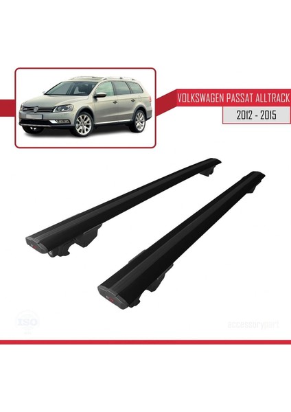 Volkswagen Passat Alltrack 2012-2015 Arası Hook Model Anahtar Kilitli Ara Atkı Tavan Barı Siyah fırsatları