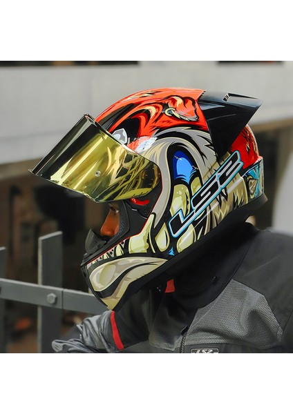 Rapıd 2 Race Spox Kırmızı-Gri Kask