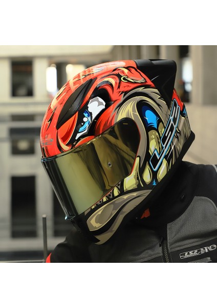 Rapıd 2 Race Spox Kırmızı-Gri Kask