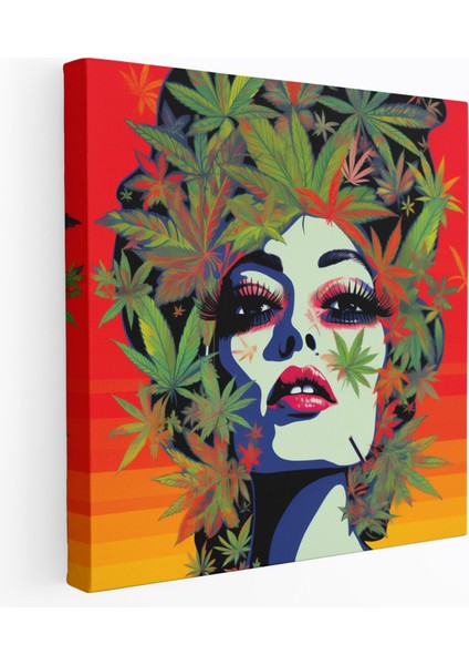 Pop Art Ot Kanvas Tablo - Ot, Kanvas Tablo, Ev Dekorasyonu, Esrar Meraklıları, 30X30