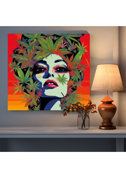Pop Art Ot Kanvas Tablo - Ot, Kanvas Tablo, Ev Dekorasyonu, Esrar Meraklıları, 30X30 modelleri