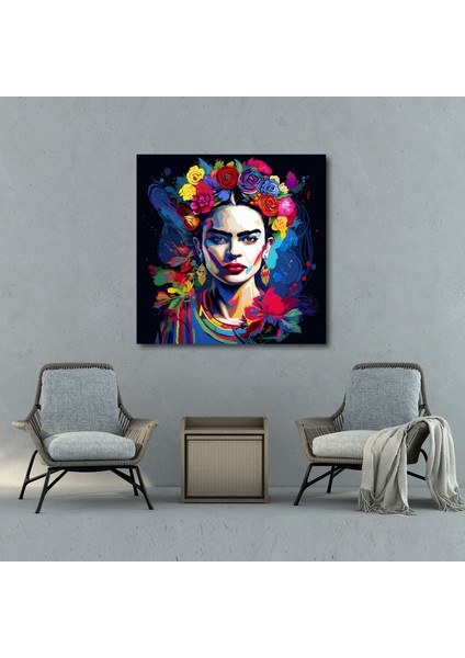 Frida Kahlo Kanvas Tablo - Frida Kahlo, Ev Dekorasyonu, Kanvas Tablo, Duvar Dekorasyonu, 30X30