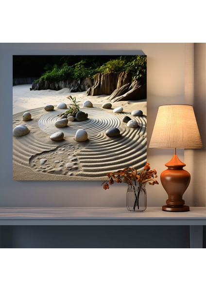 Zen Kaya Bahçesi Duvar Sanatı - Zen, Zen Kaya Bahçesi, Zen, Duvar Sanatı, 30X30 fiyatları