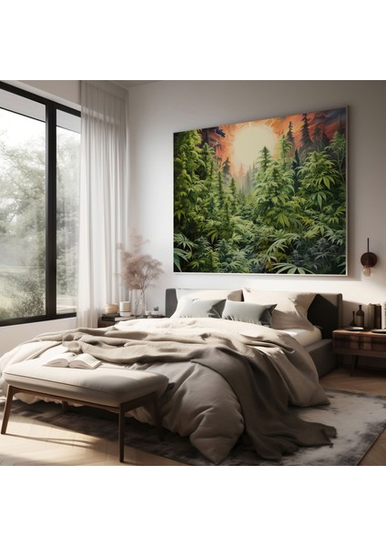 Ot Ormanı Kanvas Tablo - Ot, Ev Dekorasyonu, Kanvas Tablo, 30X30 modelleri