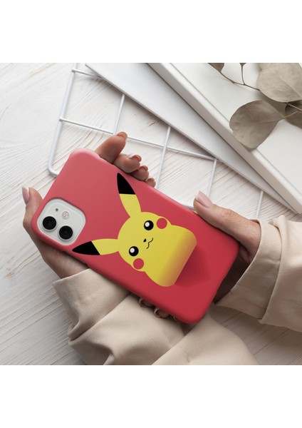 Minimal Pikachu Siluet Telefon Kılıfı, 30X30