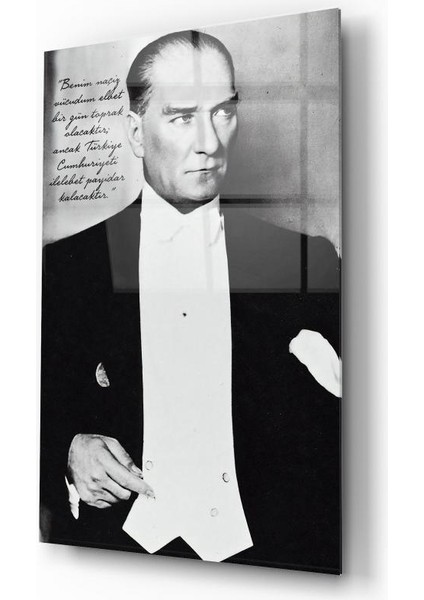 Atatürk Cam Tablo | Hediyelik, Dekoratif, Ofis, Mutfak