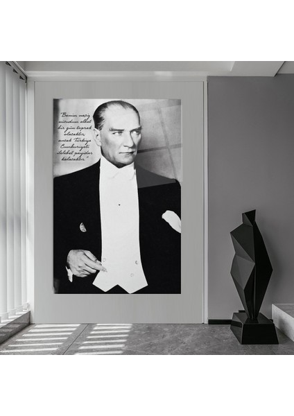 Atatürk Cam Tablo | Hediyelik, Dekoratif, Ofis, Mutfak