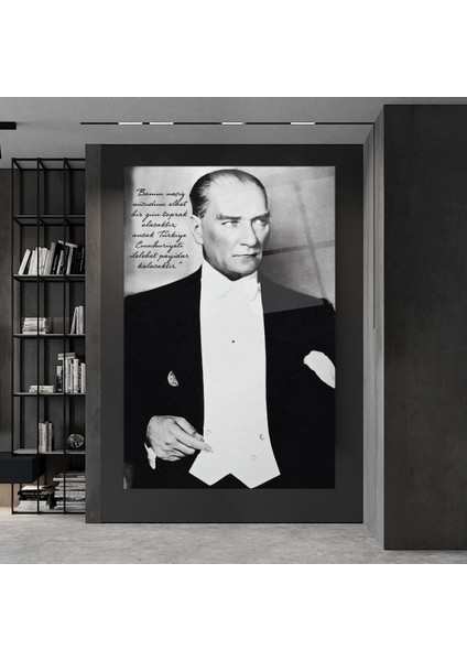 Atatürk Cam Tablo | Hediyelik, Dekoratif, Ofis, Mutfak