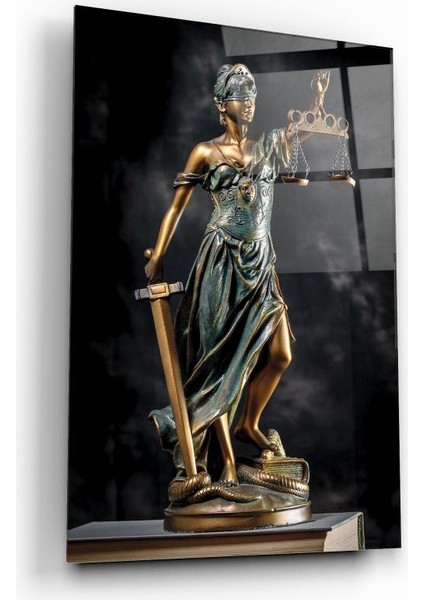 Themis Heykeli Cam Tablo | Hediyelik, Dekoratif, Ofis, Mutfak
