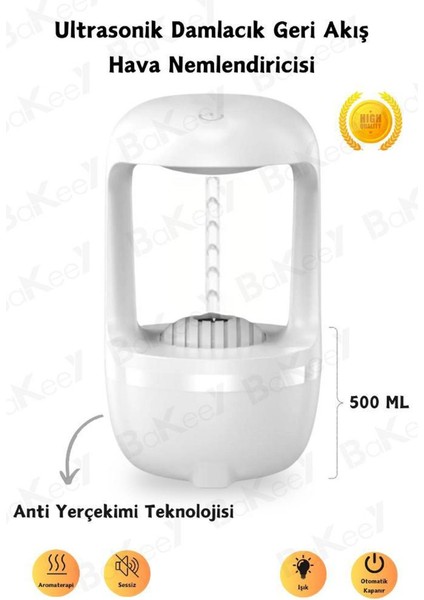 Yeni Nesil Hava Nemlendirici Anti Yerçekimi Su Damlacıklı Sessiz Çalışan Buharlı Difüzör modelleri