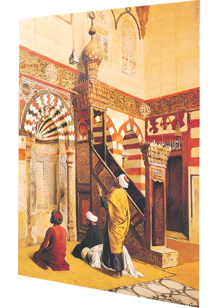Ünlü Ressam Tabloları Cami Içi, Kahire Rudolf Swoboda Cam Tablo | Hediyelik, Dekoratif, Ofis, Mutfak