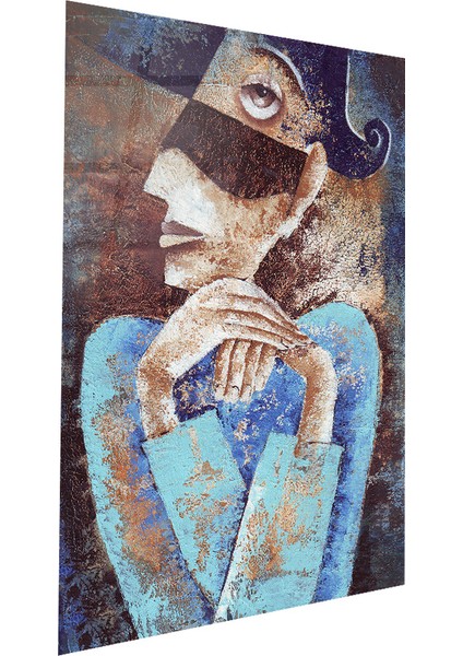 Soyut Sanat Cam Tablo | Hediyelik, Dekoratif, Ofis, Mutfak