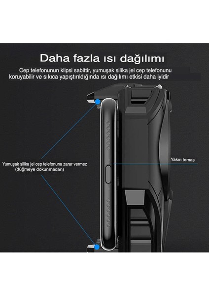 DL06 Radyatör Telefon Soğutucu Fan 12