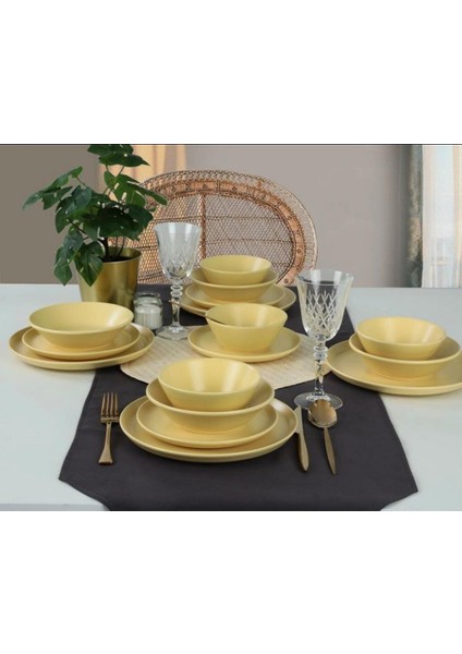 Yemek Takımı - 16 Parça Hitit Serisi - 4 Kişilik Yemek Takımı - Seramik Yemek Takımı