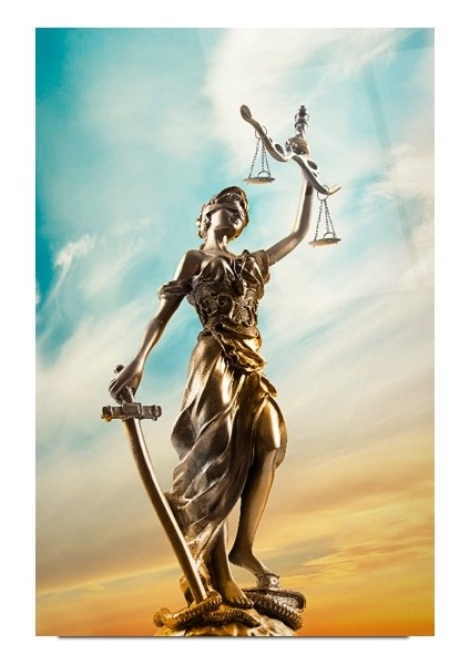 Themis Heykeli Cam Tablo | Hediyelik, Dekoratif, Ofis, Mutfak