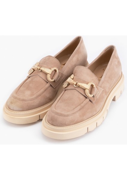 Marta Bej Kadın Toka Detaylı Loafer fiyatları