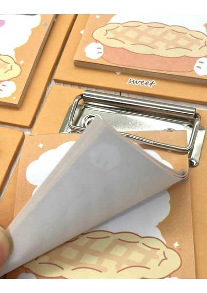 Sevimli Hayvan Desenli Sarı Yapışkanlı Sekreterlik Not Defteri/ Sticky Note / Sticker/ Post-it/ Bullet Journal