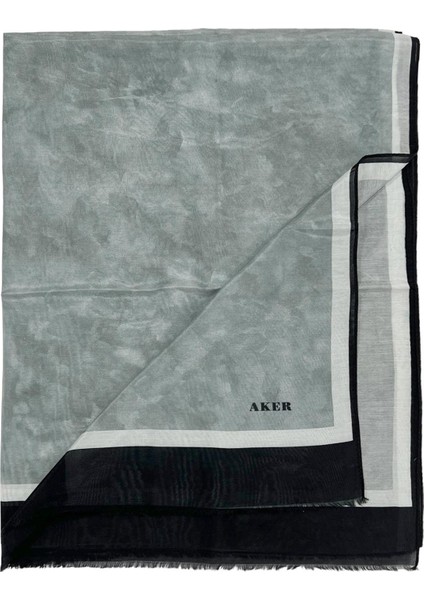 Yaz Serinliği Ipek Koton Şal - 7208777-411 Gri Siyah