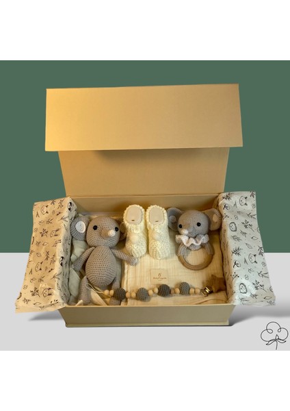 Baby Pinguini Babypinguini  Bebek Hediye Kutusu / Babyshower Yenidoğan Hediye Seti - Elephant Box 1