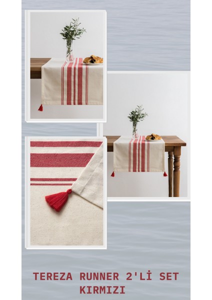 Tereza Runner 2'li Set Kırmızı