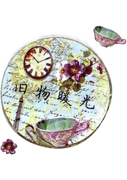 Pul Çay Saati Tek Tek Çıkartmalı - Washi Bant - Sticker - Bullet Journal - Defter Süsleme