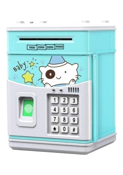 Kodlu Çocuk Para Bankası, Elektronik Para Bankaları Çocuklar Için Para Kutusu, Çocuklar Güvenli Bank (13.5 * 12.3 * 20.5 Cm) (Yurt Dışından)