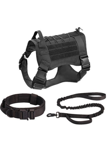 Köpeğin Emniyet Kemeri, Tasması ve Kemeri.orta ve Büyük Çeşitlere Uygundur.taktik, Antrenman, Yürüyüş, Güçlendirme.l, Siyah (Yurt Dışından)