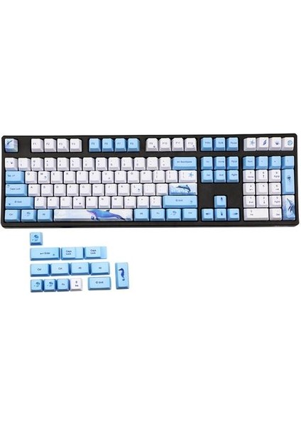 Balina Keycap Boya Subbed Pbt 122 Tuşları Oem Profil Kiraz Mx Anahtarları Için Anahtarlar TKL87 / 96/108 Klavye Kap | Klavyeler (Yurt Dışından)