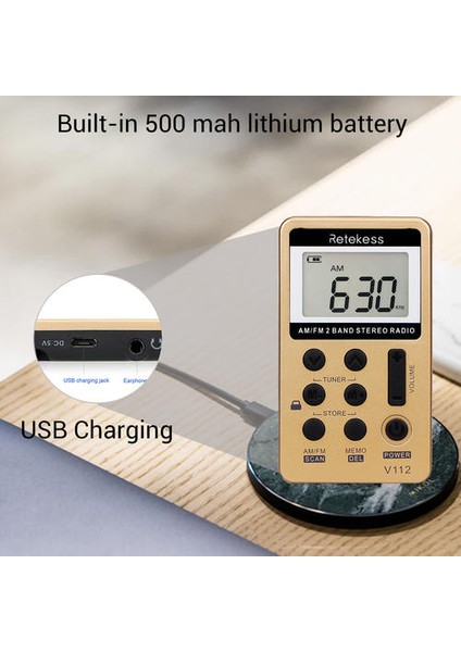 Mini El Telsiz Taşınabilir Fm Am 2 Bant Dijital Cep Radyo Alıcı Kulaklık Hoparlör Walkman Go Hıkıng | Taşınabilir Fm | Radyo Portableradio Taşınabilir Am Fm (Yurt Dışından) fırsatları