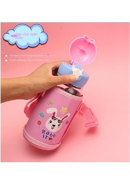 700ML Su Şişesi Samanlı Çocuklar Için Su Şişesi, Fincan Kapağı ile Anti-Damla Sızdırmaz Plastik Taşınabilir Su Şişesi (Yurt Dışından) fırsatları