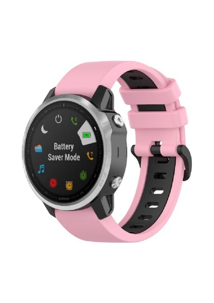 20MM/22MM/26MMMMMSILIKON Kayış Garmin FENIX6X Saftolik MK1MK2 Silikon Iki Tonlu Kayış (Yurt Dışından)