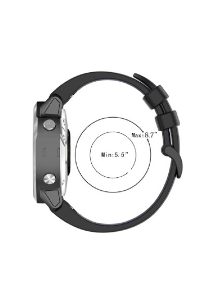 20MM/22MM/26MMMMMSILIKON Kayış Garmin FENIX6X Saftolik MK1MK2 Silikon Iki Tonlu Kayış (Yurt Dışından)