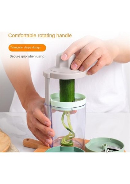 Plastik Sebze Dilimleyici, Patates Teli Paslanmaz Çelik Bıçak Için Uygun Modern Mutfak Için Uygun Çok Fonksiyonlu Ipek Dilimleyici (Yurt Dışından) modelleri