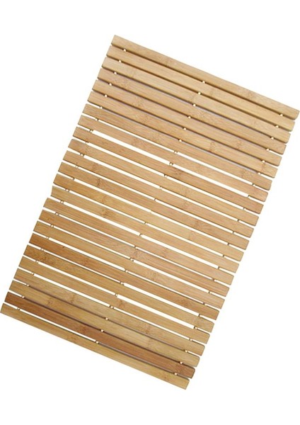 Ahşap Şerit Duş Mat Bambu Banyo Mat Banyo Duş Kaymaz Mat Ev Küvet Ahşap Renk Antiskid Banyo Aksesuarları | Banyo Paspasları (Yurt Dışından)