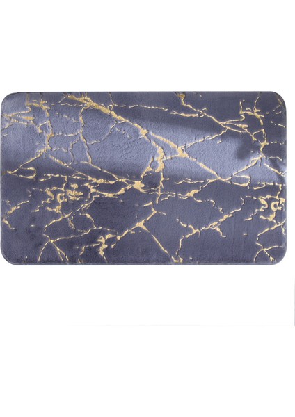 Yeni Taş Tasarım Narin Peluş Zemin Halı Dekoratif Emici Banyo Mat Yatak Odası Duş Odası Koridor Anti Kayma Banyo Halı | Banyo Paspasları (40 * 60 Cm) (Yurt Dışından)