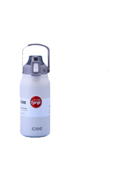 1300ML/1700ML Termos Kupası Çocuklar Için Termos Kupası Büyük Kapasiteli Paslanmaz Çelik Saman ile Açık Hava Sporları Için Uygun Termos Kupası Taşıyabilir (Yurt Dışından)