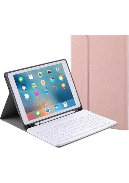 Qwert Apple iPad 10.2in 2019 Ayrılabilir Kablosuz Bluetooth Klavye Tablet Evrensel Bluetooth Klavye Kılıfı Günü | Klavye (Pembe) (Yurt Dışından)