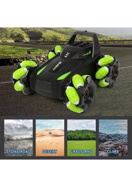 Yeni 1:20 4WD Rc Dublör Araba Uzaktan Kumanda Arabalar Oyuncak Deforme Olabilir Elektrikli Rc Araba ile LED Işık Radyo Araçları Çocuk Için Çocuk Noel | Rc Arabalar (Yurt Dışından)