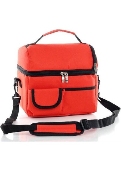 Kullanımlık Öğle Yemeği Çantası Yetişkin Büyük Kutusu Kadınlar ve Erkekler Için Ayarlanabilir Omuz Askısı Soğutucu Tote Ofis Işleri (Turuncu) (Yurt Dışından)