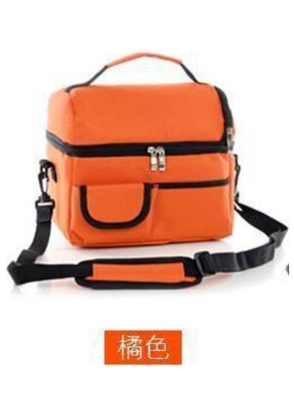Kullanımlık Öğle Yemeği Çantası Yetişkin Büyük Kutusu Kadınlar ve Erkekler Için Ayarlanabilir Omuz Askısı Soğutucu Tote Ofis Işleri (Turuncu) (Yurt Dışından) fiyatları