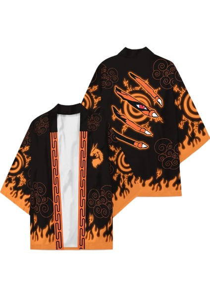 Hokage Ninja Konoha Kakashi Sharingan Cosplay Kostümleri Sasuke Kimono Haori Gençler Pelerin Hırka Bathrobe Pijama Pijama | Anime Kostümleri (Yurt Dışından)