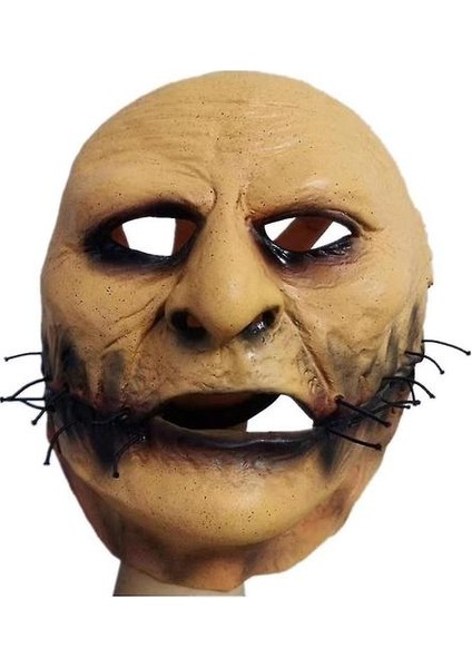 Cadılar Bayramı Slipknot Maskesi Lateks Başlık Parti Yarım Yüz Maskesi Korku Sahne (Yurt Dışından)